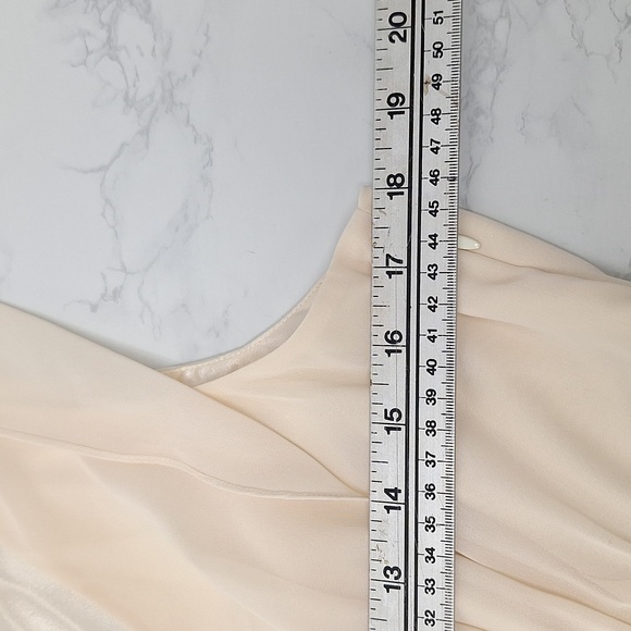 Liz Claiborne Tulip Dress Off White and Navy Blue Size 10 - Picture 13 of 16